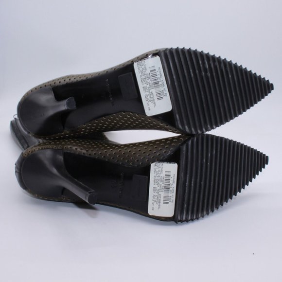 Michael Kors Perforated Leather Abigail Runway Boots Brown/Black Size 40 New - Picture 7 of 13